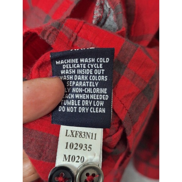 Marithe Francois Girbaud Button Up Shirt Mens XXXL Premium Plaid Grunge Y2K 90's - Picture 11 of 13